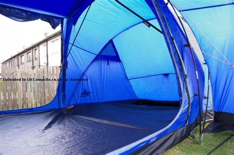 vango midas 600|Vango Midas 600 Surf Blue Tent with Side Enclosed Canopy.